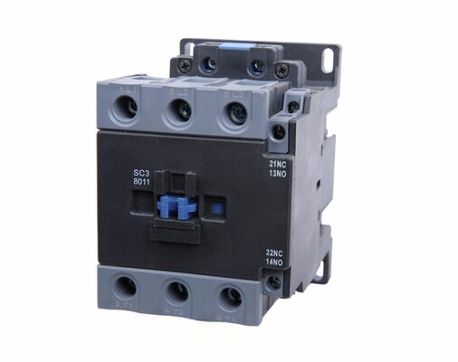 3 Phase 125A 220V/380V AC Contactor 50/60Hz Din Rail  1NO 1NC Silver Auxiliary Contact