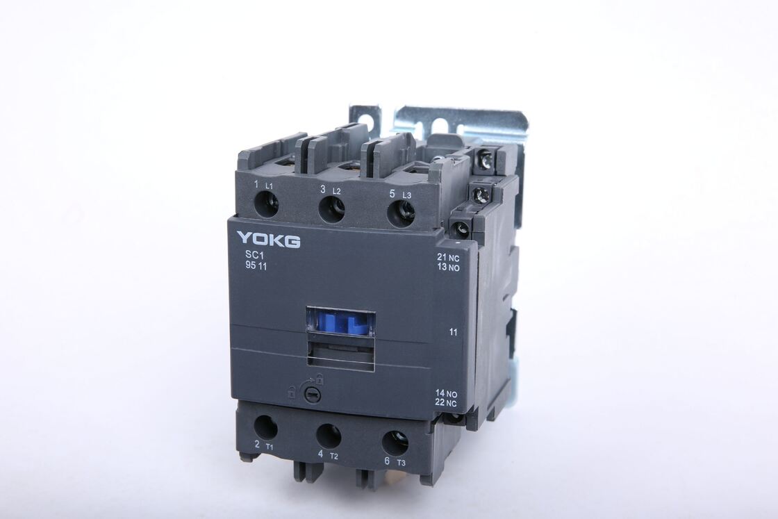 125A Din Rail Installation 3 Pole AC Contactor Rated Operational Voltage 220VAC