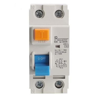 RCCB ELCB Wyłącznik różnicowoprądowy ID 2P Czerwona miedź 4P 25A 40A 63A Elektroniczny