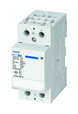63A Prąd nominalny Kontaktor prądu przemiennego Silver Point z napięciem impulsowym 4KV