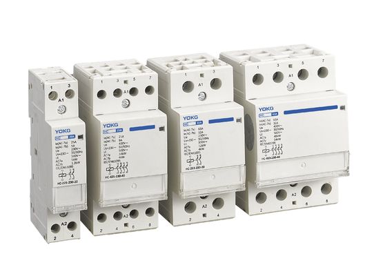 63A Prąd nominalny Kontaktor prądu przemiennego Silver Point z napięciem impulsowym 4KV